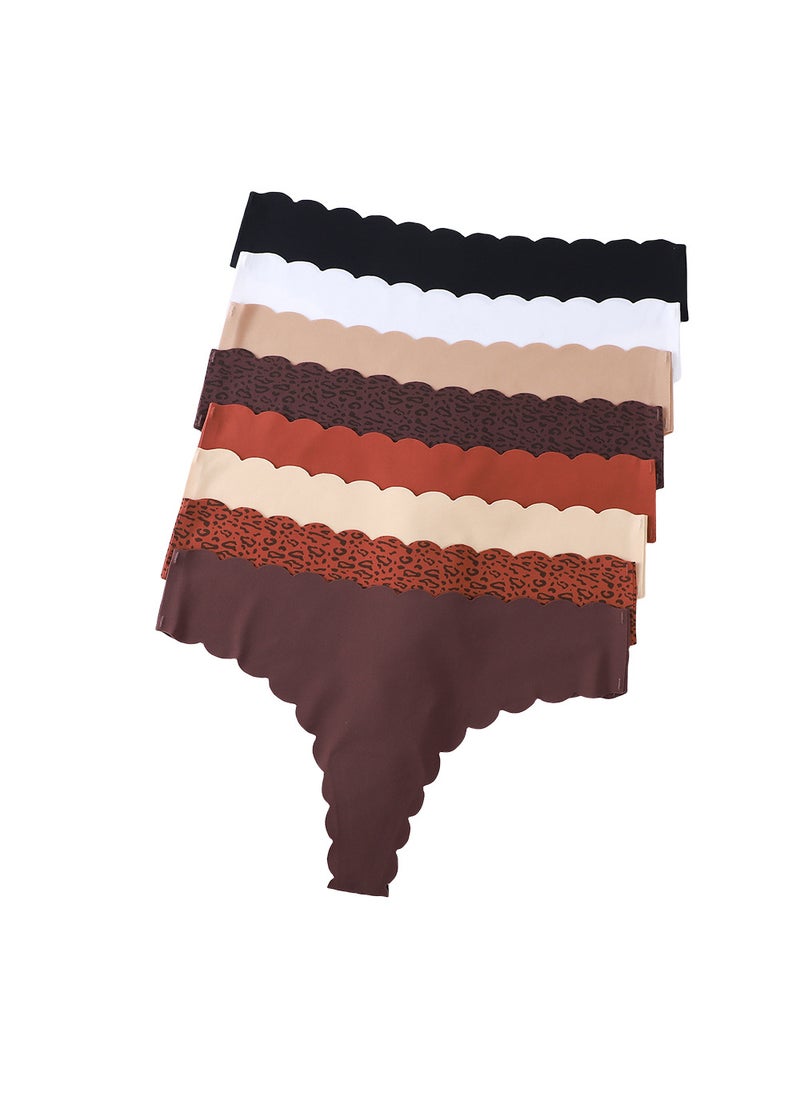 Generic - Seamless Ice Silk Thong Panties Cotton Crotch skin color - Image 1