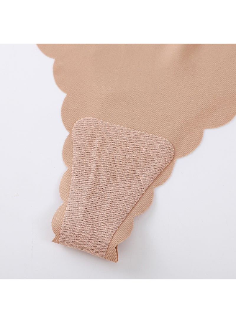 Generic - Seamless Ice Silk Thong Panties Cotton Crotch skin color - Image 1