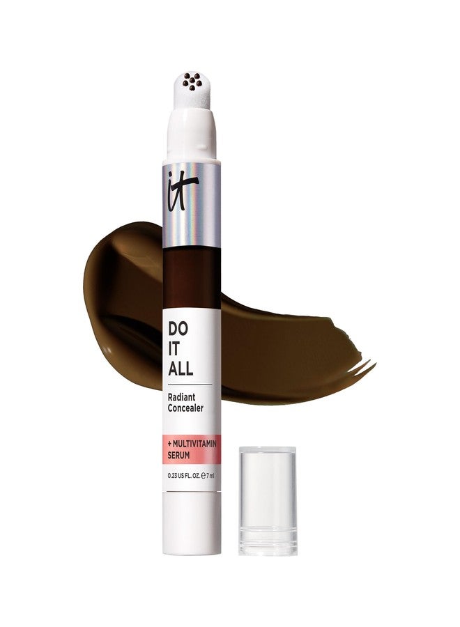IT Cosmetics Do It All Radiant Concealer - Makeup Concealer - Hydrate & Brighten - Creaseless Medium Coverage & Radiant Finish - Niacinamide & Hyaluronic Acid - Deepest Cool, 0.2 Fl Oz - Image 1