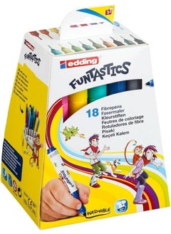 Funtastics Felt Tip Pen Thick Set of 18 ED14K1899 Felt Tip Pens