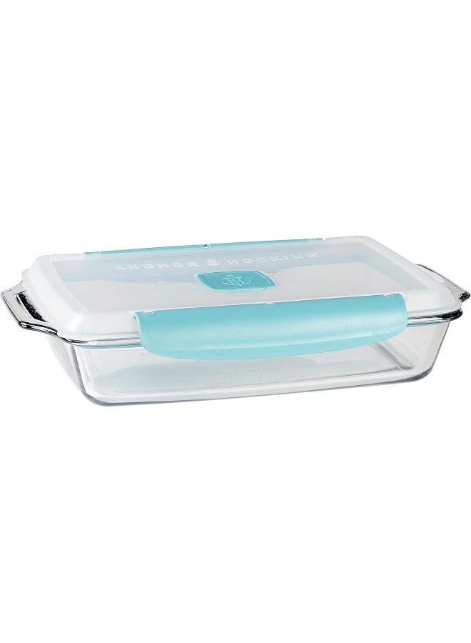 Anchor Hocking, Baking Dish with TrueLock Locking Lid-(14016), 3.0Ltr, Rectangle - Image 1