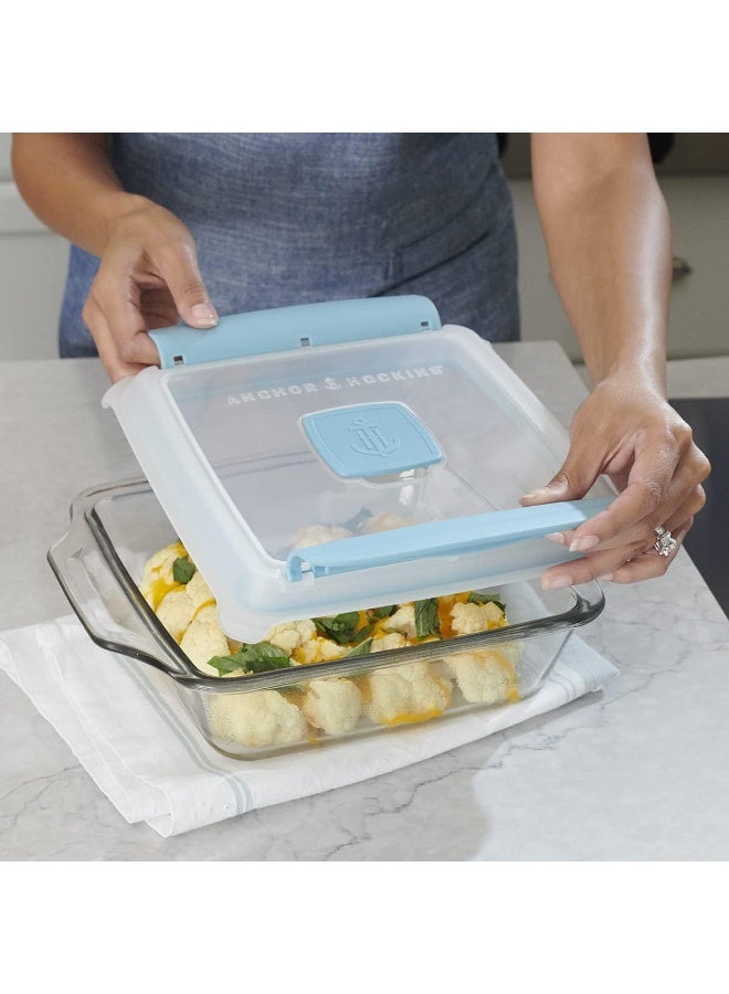 Anchor Hocking, Baking Dish with TrueLock Locking Lid-(14016), 3.0Ltr, Rectangle - Image 4