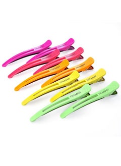 framar Neon Hair Clips 10 Pack Professional Hair Clips For Styling Sectioning Salon Hair Clips For Sectioning Hair Hair Styling Clips For Hair Hair Clip Hair Cutting Clips For Hair Sectioning  - Image 1