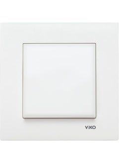 Viko Karre White Single Key with Frame 