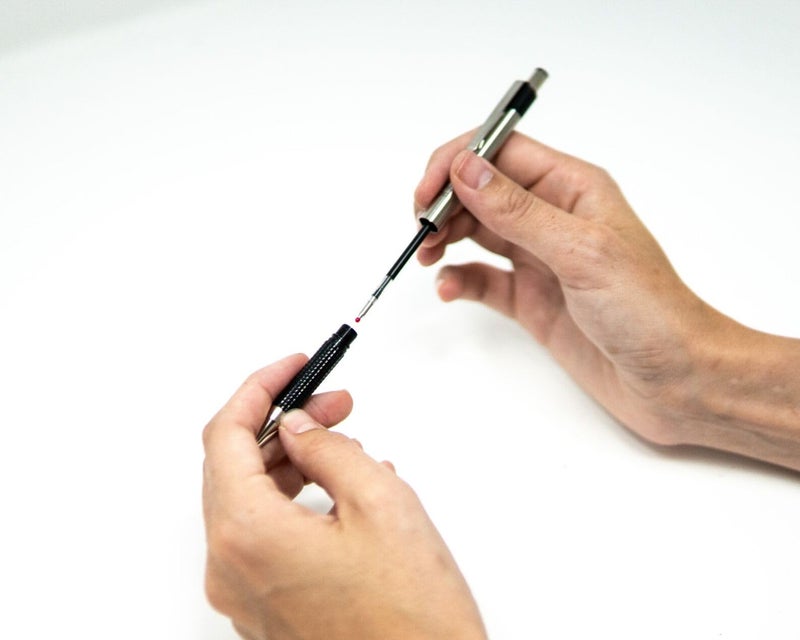 Zebra Pen G-301 Retractable Gel Pen, 0.7mm Medium Point, Stainless Steel Barrel, Ideal for Teacher Gifts, School Supplies and Office Supplies, Black Ink, 2-Pack (41312) - Image 3