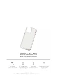 جيرفور جراب GEAR4 Crystal Palace متوافق مع iPhone 13 Pro Max 6.7 ، حماية متقدمة ضد الصدمات مع تقنية D3O المتكاملة ، مضاد للاصفرار ، غطاء هاتف - شفاف  - Image 4