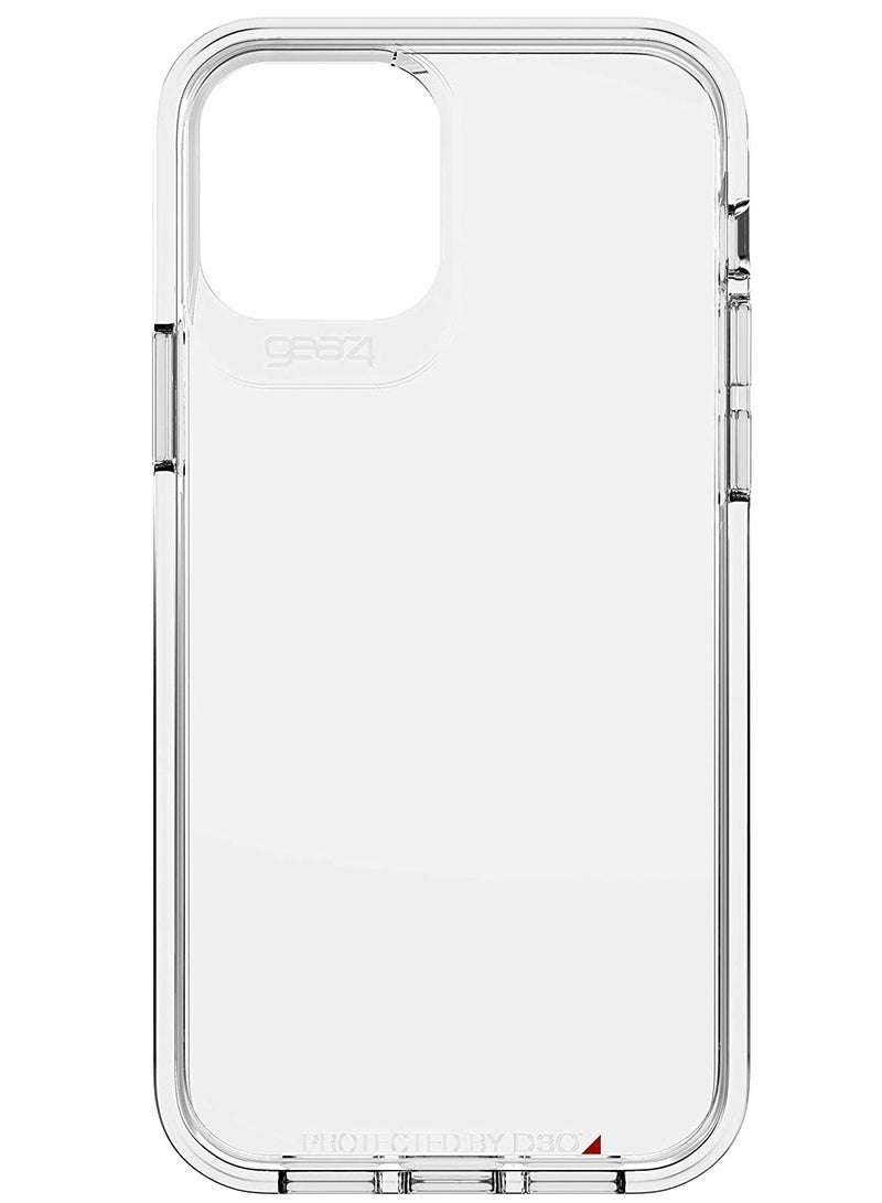 جيرفور جراب GEAR4 Crystal Palace متوافق مع iPhone 13 Pro Max 6.7 ، حماية متقدمة ضد الصدمات مع تقنية D3O المتكاملة ، مضاد للاصفرار ، غطاء هاتف - شفاف  - Image 2