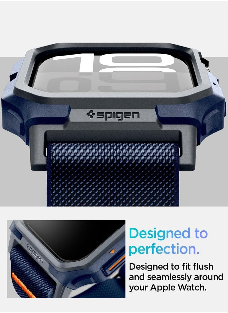 Spigen - Lite Fit Pro for Apple Watch Series 10 (46mm) Case with Band - Navy Blue - Image 1