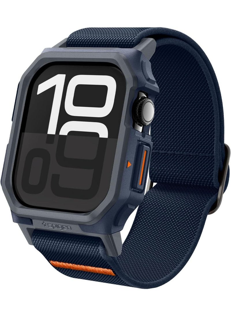 Spigen - Lite Fit Pro for Apple Watch Series 10 (46mm) Case with Band - Navy Blue - Image 1