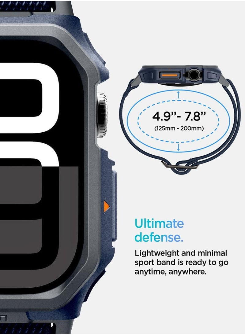Spigen - Lite Fit Pro for Apple Watch Series 10 (46mm) Case with Band - Navy Blue - Image 1