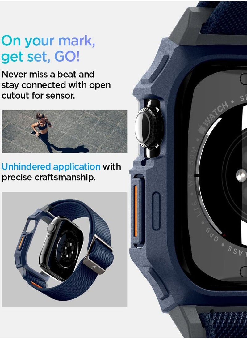 Spigen - Lite Fit Pro for Apple Watch Series 10 (46mm) Case with Band - Navy Blue - Image 1