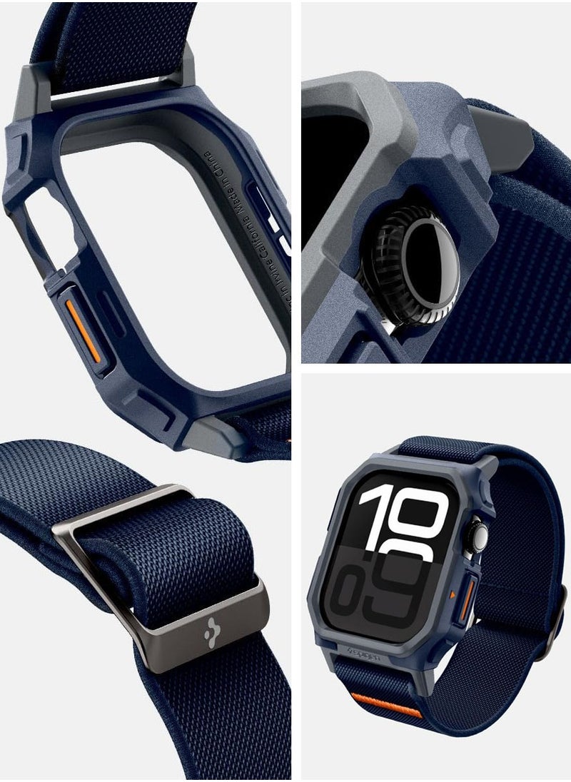 Spigen - Lite Fit Pro for Apple Watch Series 10 (46mm) Case with Band - Navy Blue - Image 1