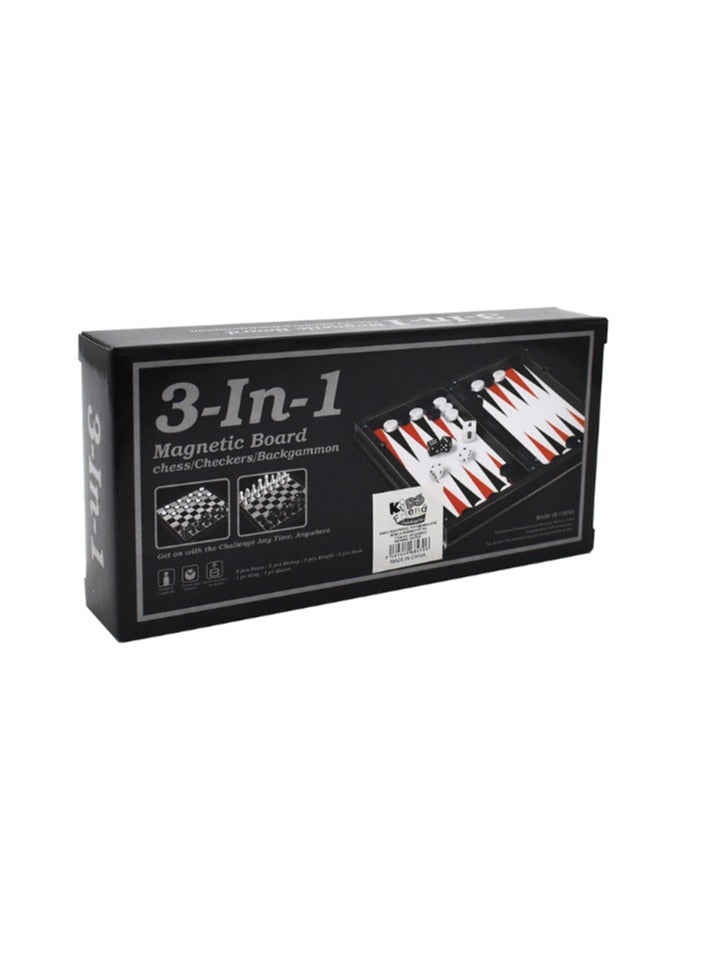 مجموعة شطرنج مغناطيسي 3 في 1 - Image 1