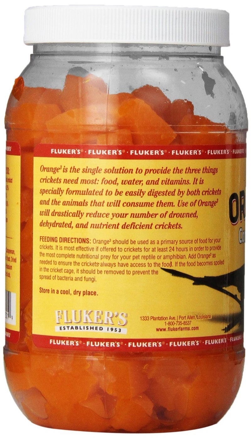 Fluker's Orange Cube Complete Cricket Diet, Gut Load Food for Feeder Insects and Live Crickets, Provides Vitamins, Minerals, and Hydration, 12 oz - Image 2