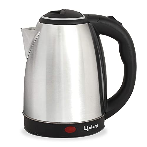 Lifelong ISI Certified Electric Kettle 1.5L with Stainless Steel Body, Easy and Fast Boiling of Water for Instant Noodles, Soup, Tea etc. (1 Year Manufacturer's Warranty, Silver, LLEK15) 1500 W - Image 1