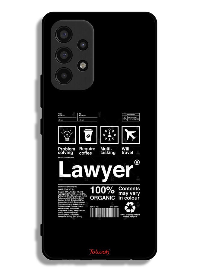 Tolwak Samsung Galaxy A53 5G Protective Case Cover Lawyer Sticker - Image 1