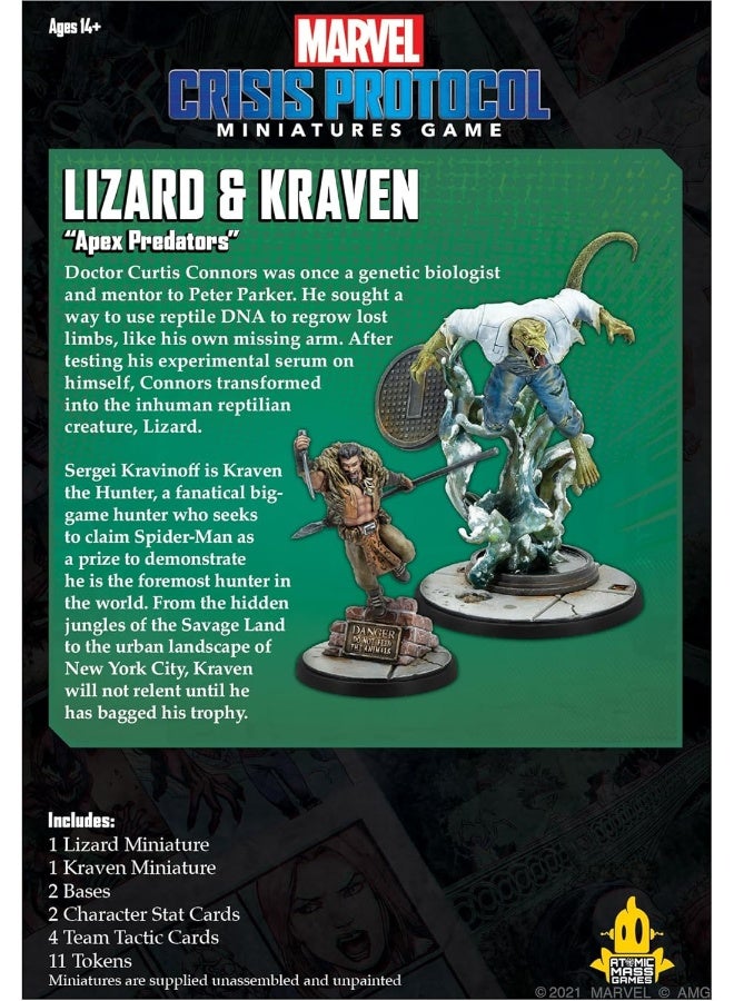 Atomic Mass Games Marvel: Crisis Protocol - Lizard And Kraven - Image 1