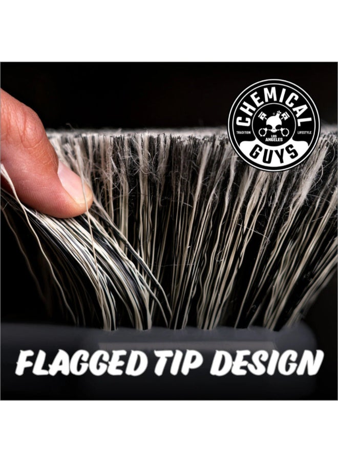 Chemical Guys Wheel Works Medium Duty Wheel and Body Brush Grey 11.99 x 8.26 x 24.13 cm 7000428 - Image 4