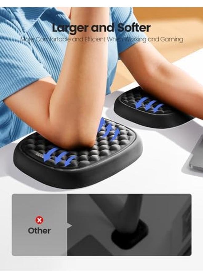 erorex - Elbow Rest Pad Desk Wrist Rest Armrest Soft Memory Foam Ergonomic Support Mouse Cushion Pillow Wrist Pain Relief For Computer Laptop Working Typing Gaming Travel Office Accessory Large - Image 1