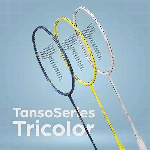 TANSO Windbender Full Graphite Ultra Light Weight Carbon Fibre Strung Badminton Racket (32 Lbs Tension, 680 mm Long, 77 Grams, Strung with Premium Strings and Full Racquet Cover) - Image 3