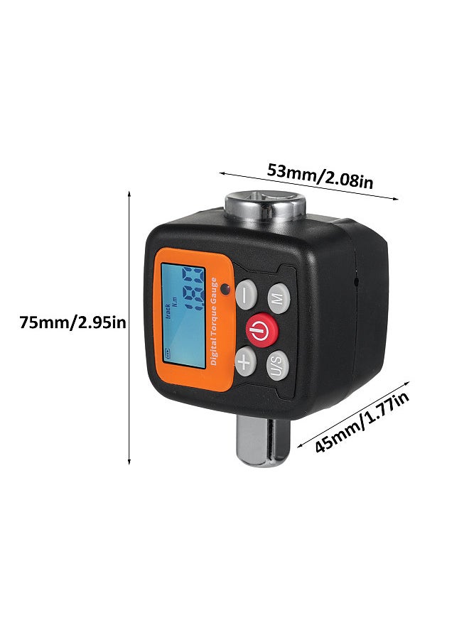 Generic ENGC-340 Digital Display Torque Meter 1/2'' to 1/4'' 1/2'' to 3/8'' Adapters High Accuracy 4 Torque Units Backlit Display Perfect for Automotive Bike Bicycle Motorcycle DIY & Home Repairs  - Image 4