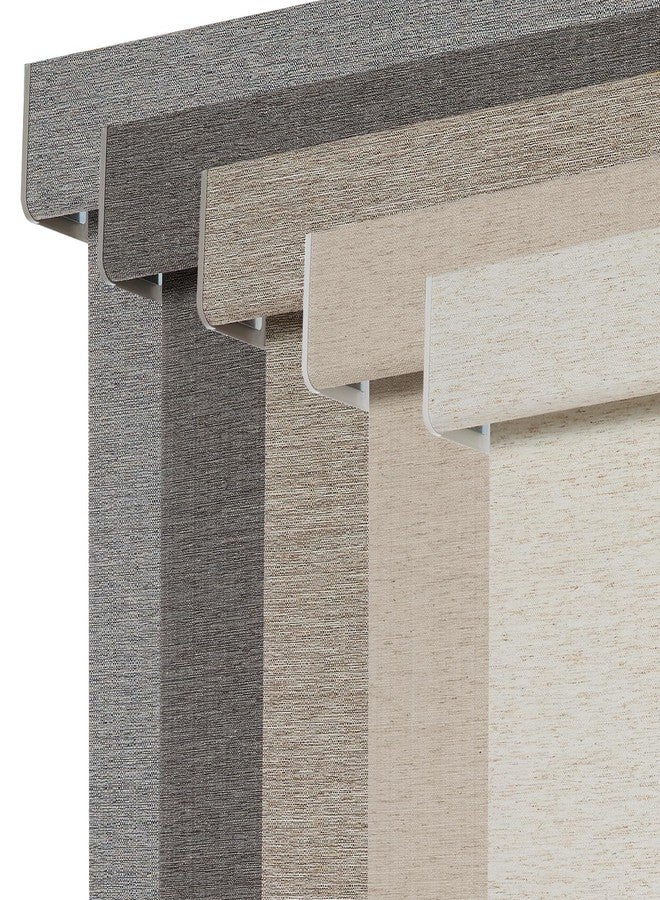 Persilux Blackout Roller Shades for Window Blinds,Cordless,Linen Fabric,Thermal Insulated Fabric UV Protection Shades for Home,Office,Bedroom,Door,Blackout-Cream,35" W X 72" H - Image 1