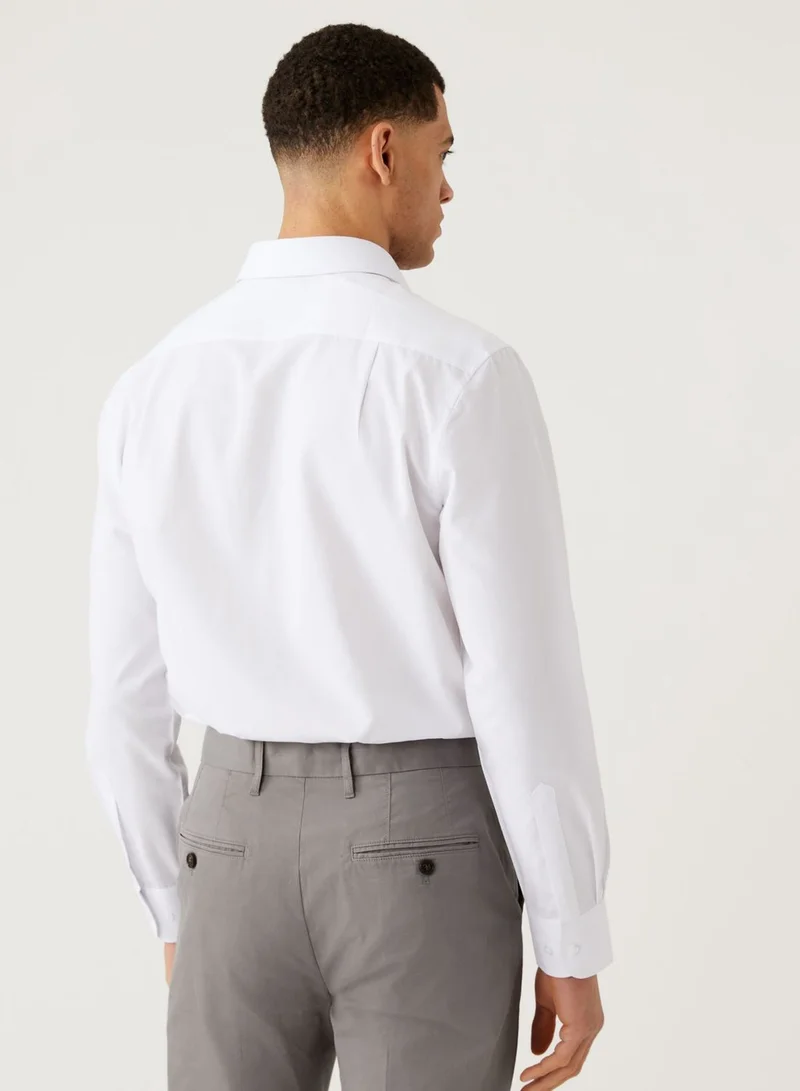 ماركس وسبنسر مجموعة قمصان اساسية بقصة عادية (عدد 3)