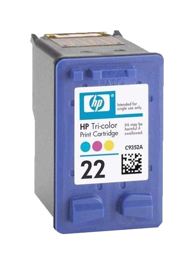 HP 22 Tri-Color Original Ink Cartridge Cyan/Crimson/Yellow - Image 1