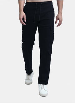 RAVIN Solid Cargo Pants with Side Pockets  - Image 1