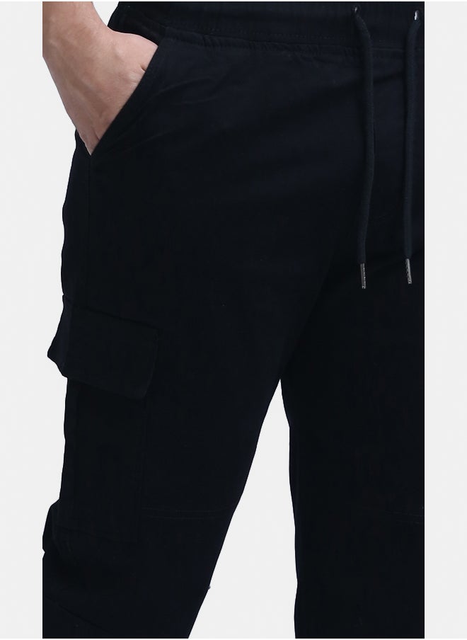 RAVIN Solid Cargo Pants with Side Pockets  - Image 4