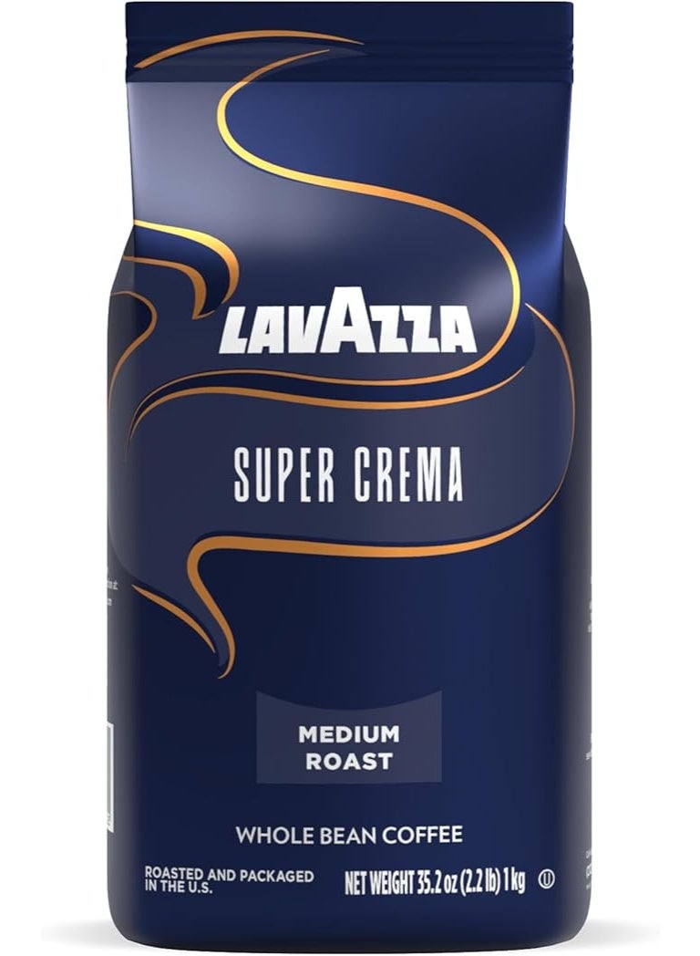 Lavazza Whole Bean Coffee 1kg – Premium Arabica & Robusta Blend, Medium Roast, Rich Creamy Flavor – Ideal for Espresso & Italian Coffee - Image 1