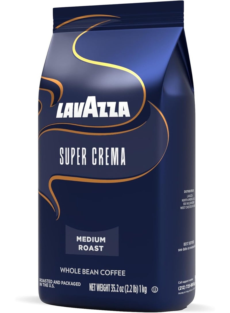 Lavazza Whole Bean Coffee 1kg – Premium Arabica & Robusta Blend, Medium Roast, Rich Creamy Flavor – Ideal for Espresso & Italian Coffee - Image 2