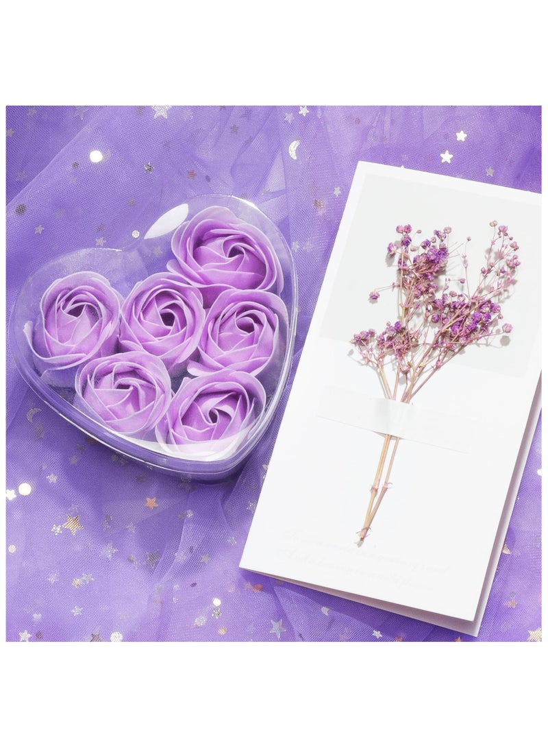 Wedding Birthday Gift Set for Women  Bride & Teen Girl Self Care Gifts Get Well Soon Gifts Basket, Lavender Relaxing Spa Gift Basket, Unique for Girl Friend,Wife,Mom, Friends, Sister, Coworker ,Grandma- Purple Luxury Box with Custom Tumbler, Fuzzy Socks，Flannel Blanket,Soap ,Candle & Eye Mask (Ramadan Gift for Her) - Image 4
