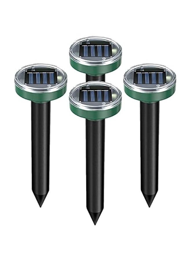 Generic - Mole Repellent Solar Powered Snake Repellent Ultrasonic, Gopher Repeller Sonic Mole Deterrent Spikes, Snake Gopher Mole Vole Repellent Outdoor for Lawn Garden & Yard, Groundhog Repellent (Green 4 PC - Image 1
