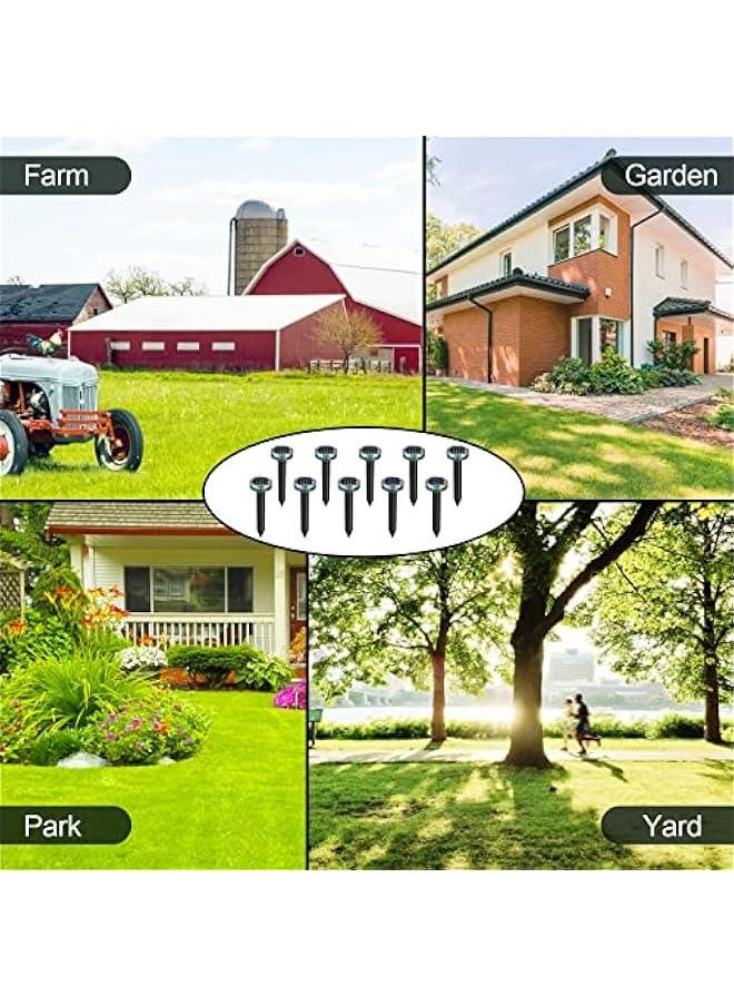 Generic - Mole Repellent Solar Powered Snake Repellent Ultrasonic, Gopher Repeller Sonic Mole Deterrent Spikes, Snake Gopher Mole Vole Repellent Outdoor for Lawn Garden & Yard, Groundhog Repellent (Green 4 PC - Image 1