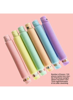 Flash Bellows Vent Decompression LED Water Pipe Pop Tube Decompression Luminous Telescopic Tube Toys-Color:Macaroon Luminous Water Pipe Mix