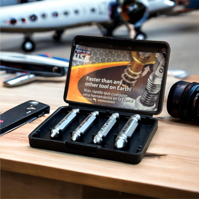 Alden 8440P Pro Grabit Broken Bolt and Damaged Screw Extractor 4 Piece Kit - Made in The USA - Image 4