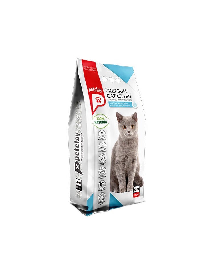 بيت كلاي رمل قطط متكتلة من بيت كلاي - صابون 20 لتر