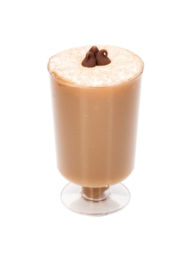 Restaurantware 1.4 Ounce Mini Cups, 100 Disposable Sample Cups - Stackable, Stemmed, Clear Plastic Tasting Cups, Serve Drinks, Appetizers, Or Desserts, For Parties, Buffets, Or Weddings - Image 2