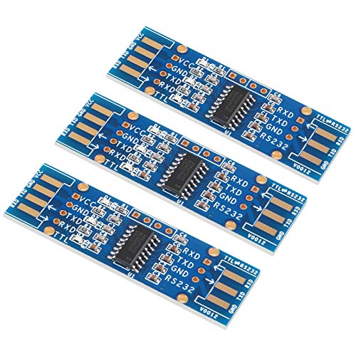 UMLIFE 3pcs TTL to RS232 Module TTL RS232 Mutual Conversion Module Serial Level Conversion to SP232 for MCU, ARM, FPGA, for Arduino TTL Serial Port communicates with RS232 Level Device - Image 1