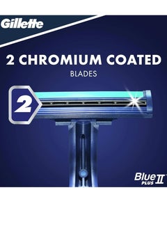 Gillette Blue II Plus Disposable Razor, 14 Count 10+4 Count  - Image 5
