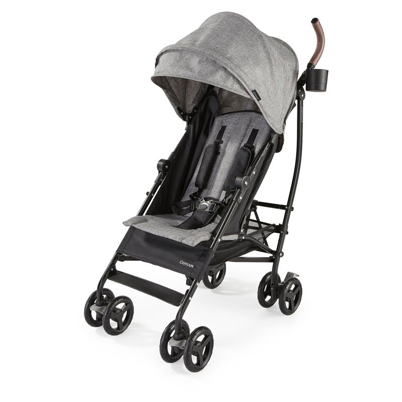 Contours MaxLite Deluxe Lightweight Foldable Baby & Toddler Stroller with Reclining Seat, Compact One-Hand Fold for Airplane or Car Travel, Durable and Comfortable â€“ Graphite Gray - Image 1