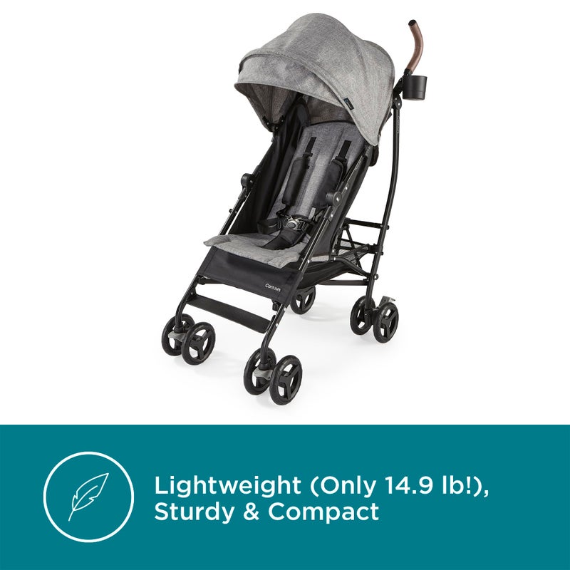 Contours MaxLite Deluxe Lightweight Foldable Baby & Toddler Stroller with Reclining Seat, Compact One-Hand Fold for Airplane or Car Travel, Durable and Comfortable â€“ Graphite Gray - Image 2