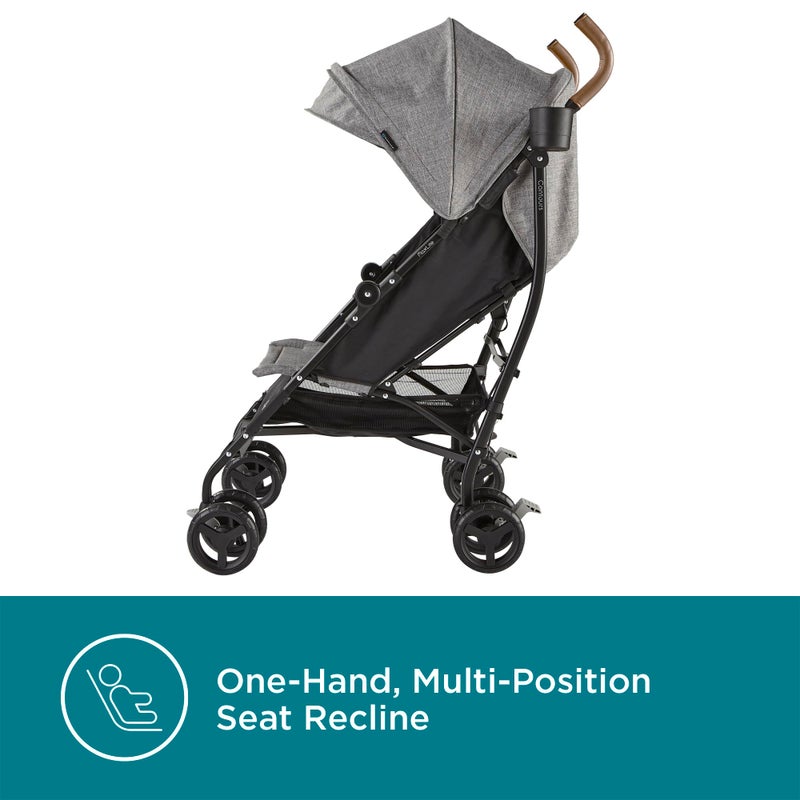 Contours MaxLite Deluxe Lightweight Foldable Baby & Toddler Stroller with Reclining Seat, Compact One-Hand Fold for Airplane or Car Travel, Durable and Comfortable â€“ Graphite Gray - Image 3