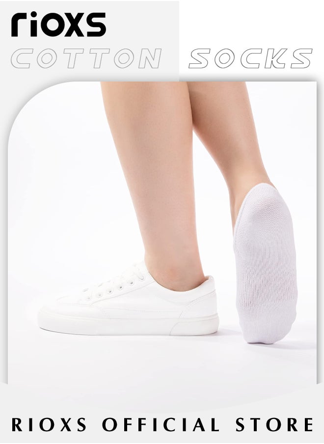 RIOXS - No Show Socks Set with 3 Basic Colors, 6 Pairs of Low-cut Liners Socks, Anti-slid Invisible Socks, High-quality Athletic Socks, Easy to Match Different Kinds of Shoes - Image 1