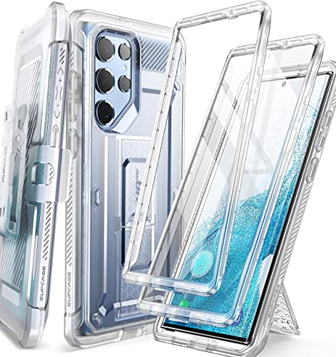SUPCASE for Samsung Galaxy S22 Ultra Case with Stand Unicorn Beetle Pro 2 Front Frames Builtin Screen Protector BeltClip MilitaryGrade Protection Phone Case for Galaxy S22 Ultra Clear - Image 1