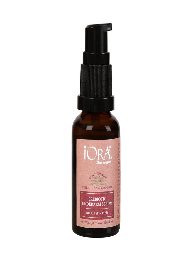 iORA Prebiotic Underarm Serum- 30ml | Brightens, reduces pigmentation & controls odor for dark underarms | Enriched with Neem, Green Tea, Licorice & essential oils | For Men & Women - Image 1