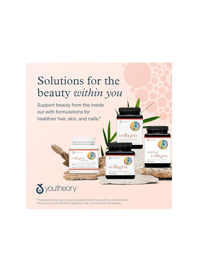 youtheory - Collagen Powder Vanilla Flavor 20 G Supports Natural Collagen Net Wt. 10 Oz 283G - Image 1