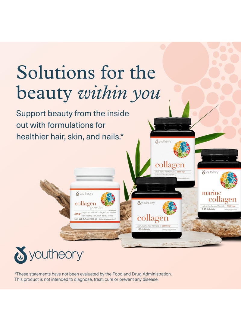 youtheory - Collagen Powder Vanilla Flavor 20 G Supports Natural Collagen Net Wt. 10 Oz 283G - Image 1