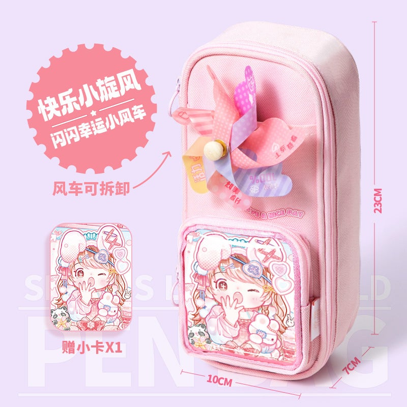 Xinmo Shiny Pencil Case Decompression Large Capacity Pencil Case Popular Stationery Box Multifunctional Pencil Case - Image 1